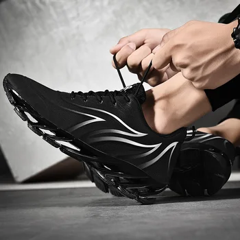 Profesional de los Hombres Zapatillas de Hoja de Amortiguación Rápido se Ejecuta Zapatillas de Deporte de Moda Transpirable Cómodo para Hombre Zapatillas de deporte Caliente de la venta