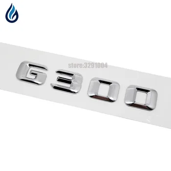 Coche Trasera De La Tapa Del Maletero Emblema Cromado Número De Letras G 300 Para Mercedes Benz Clase G G300 W204 W203 W211 W210 W212 W460 W461 W463