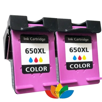2 PCS a Llenar de Color, cartucho de Tinta para HP 650 650XL deskjet 1015 1515 2515 2545 2645 3515 4510 4645 Impresora