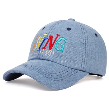 Al aire libre en verano Lavado gorra de béisbol de hip-hop sombrero de letras VIDA bordado antiguo tapas de las señoras de la manera del sol sombreros snapback sombreros gorras