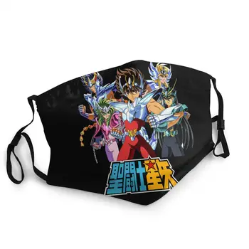 Saint Seiya Reutilizables Cara de la Máscara de los Caballeros del Zodiaco Saint Seiya 90 Anime Polvo Tapa de Protección del Respirador