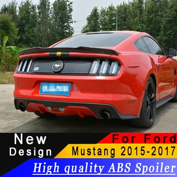 Para Ford Mustang 2016 2017 de Alta calidad de ABS spoiler negro o blanco o el primer coche alerón trasero para Ford Mustang