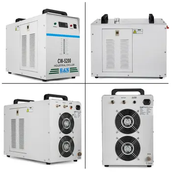 R410 Industrial Enfriador de Agua CW-5200 para CNC/ Grabador Láser Máquinas de Grabado