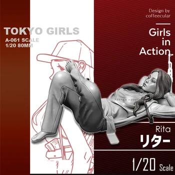 1/20 de la Resina de la Figura de los Kits de Tokio Chica de la Serie de Resina Soldado auto-ensambladas (80 mm)A-061