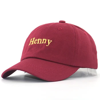 Henny gorra de béisbol de la carta de bordado snapback sombrero de los deportes de los hombres de las mujeres de moda casual papá sombreros para viajar