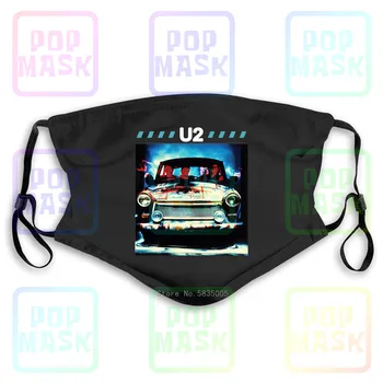 El Coche Del Grupo U2 Lavable Reutilizable Máscara Con Filtro Para Adultos Niños