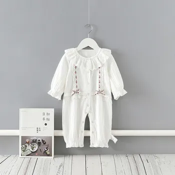 Niña ropa de recién nacido de encaje niñas de infantil de establecer el otoño de ropa para bebés de manga larga de algodón ropa de niños de 0-2Y