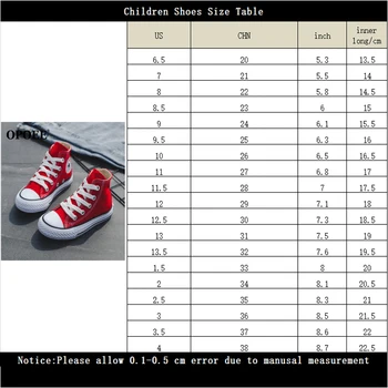 Zapatos de los niños 2020 de la primavera de los modelos de los niños y las niñas clásico de cordones de alto-top zapatos de lona de bebé casual de la junta de zapatos