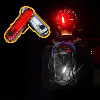 USB Recargable LED de Bicicleta de Montaña de la luz trasera de Seguridad de la Bicicleta Posterior de la Noche a Caballo COB Luces de Advertencia ASD88