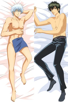El Anime de almohada de GINTAMA personajes Sakata Gintoki & Kagura otaku Dakimakura cojín de cubierta de abrazar el cuerpo funda de almohada