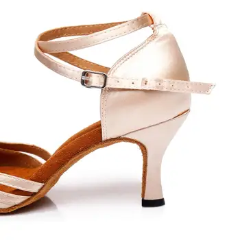 HROYL de las Nuevas mujeres de baile latino zapatos de tacones de tiras salón de baile zapatos de baile suave y cómodo inferior sexy pole zapatos de baile de tango