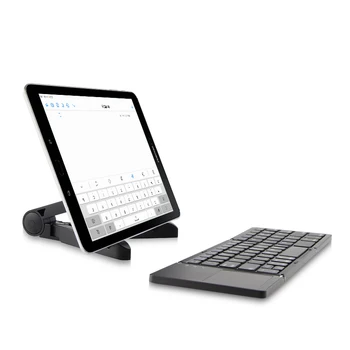 El doble plegable de Bluetooth inalámbrico de Teclado Para Samsung Galaxy Tab UN 8.0 SM T350 T355 T380 T385 P350 Tablet TouchPad keyboard caso