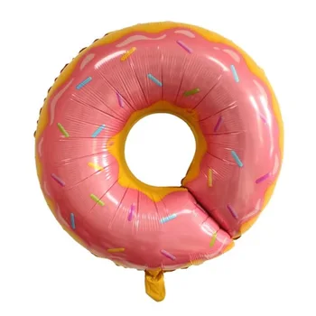 8pcs helado de donut traje de helio Globos metálicos de la estrella de la Ronda de dulces de Cumpleaños de la fiesta de la boda decoración de suministros de niños de juguete de bebé ducha