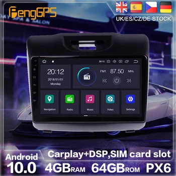 Android 10 PX6 de Navegación GPS Para Chevy Chevrolet S10-2018 Auto Stereo Radio de Coche Multimedia de DVD Auto Reproductor de unidad central de 2 DIN