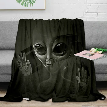 Alien Tirar De La Manta De Microfibra Suave Y Cálida Manta De Franela Manta Para El Dormitorio