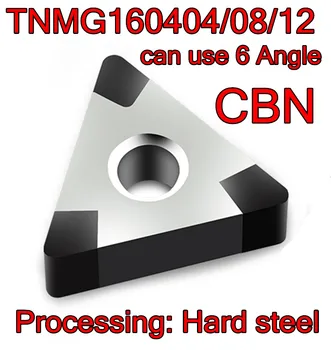 TNGA=TNMG160404/08/12 Puede utilizar 6 Ángulo de HRC55-65 CBN nitruro de Boro CNC de la cuchilla de Carburo de Procesamiento: acero Duro, gastos de envío Gratis