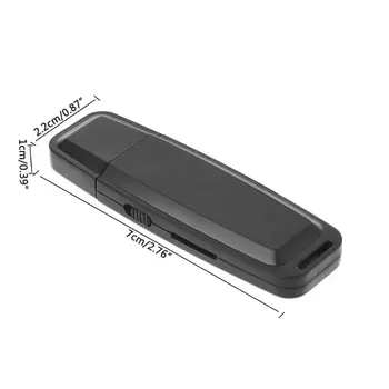 OOTDTY Nuevo Mini Digital de Audio de la Grabadora de Voz de la Pluma Dictáfono 8GB USB Flash Drive U-Disco de Color Negro de Alta Calidad