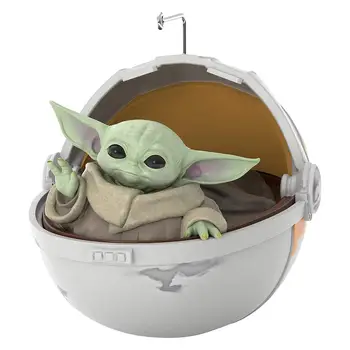 Estrella Bebé Yoda Lindo Yoda Bebé En La Cápsula De Las Guerras Mandalorianas Muñecas De Juguete Colgante De Adornos Resina Preciosa Decoración