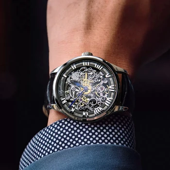AGELOCER Nuevo Número de Deporte de Diseño de Reloj Suizo para Hombre de los Relojes de la parte Superior de la Marca de Lujo de Relojes Hombres Reloj Automático de los Hombres Reloj Esqueleto