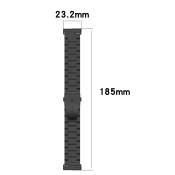 FIFATA Banda de la Muñeca de Reemplazo de Pulsera De Fitbit Versa 3 Reloj de la Correa del Metal del Acero Inoxidable Para las Bandas de Fitbit Sentido Accesorios