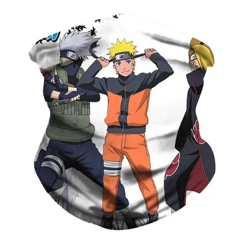 Anime Pañuelo de la Diadema de la Cara de la Bufanda de Naruto Cosplay de Hombres Bandana Niño Pasamontañas con Impresión Deporte de la Motocicleta de la Máscara de la Cara de la Bufanda