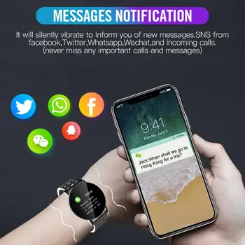 El reloj inteligente 119Plus Bluetooth Inteligente Reloj de los Hombres de la Presión Arterial Smartwatch 2020 las Mujeres Deporte Smartwatch Android amazfit
