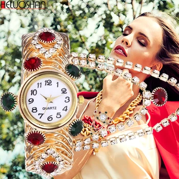 La Marca De Moda De Lujo De Reloj De Diamantes De Imitación Reloj De Pulsera De Las Mujeres De Los Relojes De Las Señoras Reloj De Pulsera Relogio Feminino Reloj Mujer Montre Femme