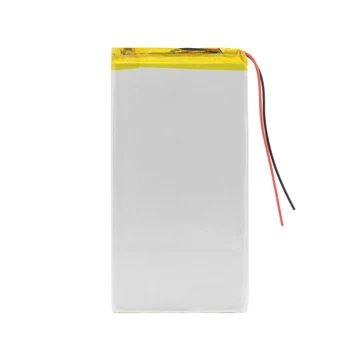 Nuevo 2Pcs 4000MAh Batería de Polímero de Litio Recargable 3766125 Modelo de Li-ion (Batteria 3.7 V LiPo de Reemplazo Celular por GPS DVD