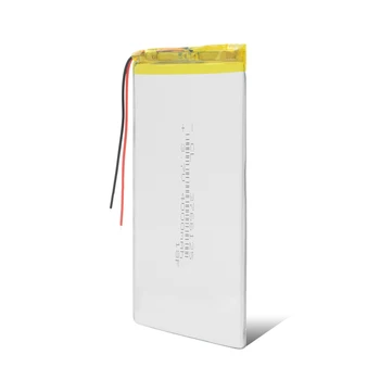 Nuevo 2Pcs 4000MAh Batería de Polímero de Litio Recargable 3766125 Modelo de Li-ion (Batteria 3.7 V LiPo de Reemplazo Celular por GPS DVD
