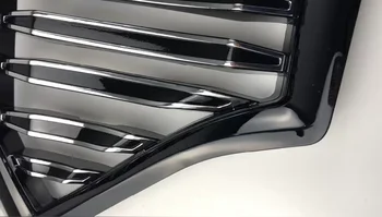 Ajuste para Hyundai Tucson 2019 2020 Frente a Racing rejilla de ABS de plata de la parrilla de la parrilla en Negro BRILLANTE de alta calidad