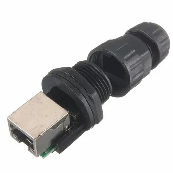 Ethernet RJ45 LAN de la Red de APs de Enchufe de la toma de corriente Conector de 8 Núcleo Impermeable IP68