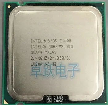 Intel Core 2 Duo E4600 Procesador de la CPU (2.4 Ghz/ 2M /800GHz) Socket 775 envío gratis