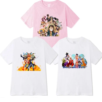 ONE Piece camiseta Monkey D. Luffy Roronoa Zoro Patrón de dibujos animados