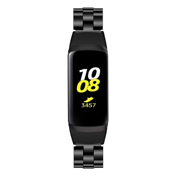 De Acero inoxidable Correa de reloj de la Correa para Samsung Galaxy Fit SM-R370 Inteligente de Pulsera de Reloj de Pulsera de Lujo de Reemplazo de la Banda de la Correa