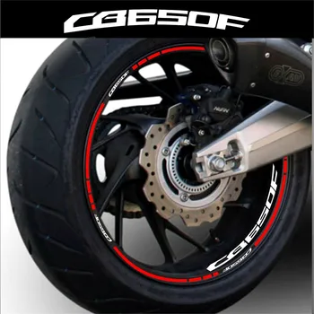 Rueda de motocicleta etiqueta engomada de la llanta de rueda de motocicleta logotipo reflectante línea decorativa kit Para Honda CB650F cb 650f