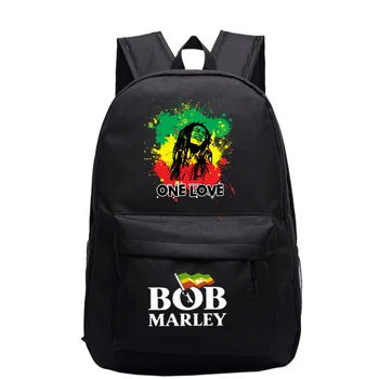 Bob Marley Leyenda De La Mochila De Los Adolescentes De La Lona De La Escuela De Bolsas De Las Mujeres De Los Hombres Del Ordenador Portátil De La Mochila De Los Niños Bolsas De Libros De Moda Casual Mochila De Viaje