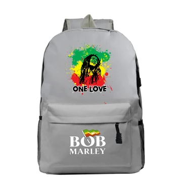 Bob Marley Leyenda De La Mochila De Los Adolescentes De La Lona De La Escuela De Bolsas De Las Mujeres De Los Hombres Del Ordenador Portátil De La Mochila De Los Niños Bolsas De Libros De Moda Casual Mochila De Viaje