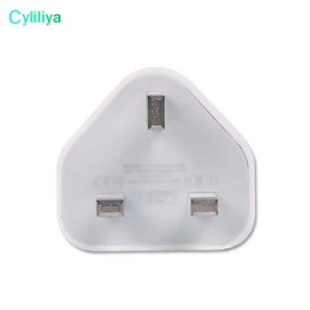 10pcs Blanco Completo 5V 1A UK Plug Cargador de Pared Adaptador de CA de Alta Calidad 1000MA USB Adaptador de Viaje para el iPhone 4 5 6 6s 7 8 X plus