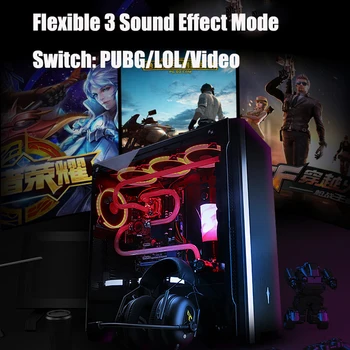 Somic G936N de 3,5 mm con Cable de Juegos de Auriculares de la Unidad libre de Auriculares USB de PC Gamer de Sonido Envolvente 7.1 de Juego de Auriculares con Micrófono