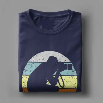 Fotógrafo Camiseta Retro de los Hombres de la Camiseta de las Mejores Ideas de Regalo de Camisetas de Manga Corta con cuello redondo Tops de la Cámara T-Shirt de Algodón Gráfico Ropa