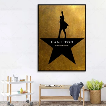 Hamilton Musical Carteles de la Historia Americana Musical Lienzo de Pintura por el Fandom de Regalo de Arte de la Pared Decoración