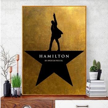 Hamilton Musical Carteles de la Historia Americana Musical Lienzo de Pintura por el Fandom de Regalo de Arte de la Pared Decoración