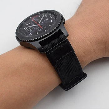 22 mm O 20 mm de Tejido de Nylon+Banda de Reloj de Cuero Correa Para Samsung Gear S3 Deporte Huawei Watch 2 con el Rápido Desprendimiento Pin de correas de relojes