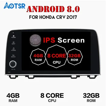 Android 8.0 GPS del Coche Reproductor de Radio 4G+32G para Honda CRV 2017 2018 radio de Coche Multimedia con Bluetooth grabadora reproductor de IPS 8core