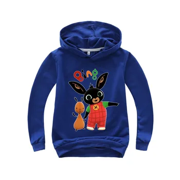 2020 niños Bing Conejos de dibujos animados de moda de chicos de chaqueta casual suéter de niño niña ropa de otoño Sudadera con capucha de los Deportes de la Juventud