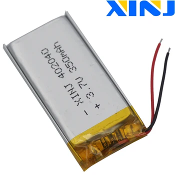 XINJ 2pcs 3.7 V 350mAh de Polímero de Litio Batería de LiPo 2pin JST 1.0/1.25/1.5/2.0/2.54 mm 402040 Para GPS Sat Nav grabadora de conducción