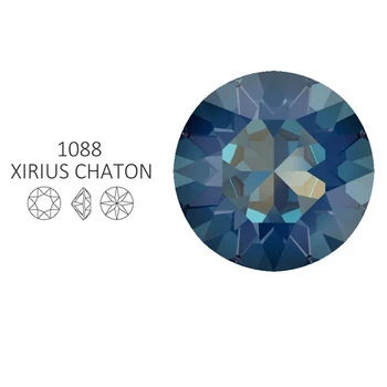 1088 Original de Cristales de Swarovski elementos XIRIUS Chaton Apuntó Frustrado de diamantes de imitación Brillantes para el arte del clavo de DIY de la joyería