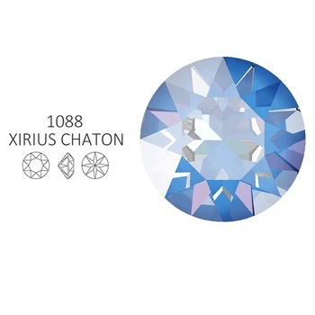 1088 Original de Cristales de Swarovski elementos XIRIUS Chaton Apuntó Frustrado de diamantes de imitación Brillantes para el arte del clavo de DIY de la joyería