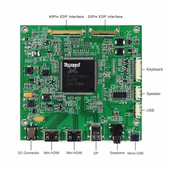 Controlador kit de placa para B173ZAN01.0 N173DSE-G31 LQ173D1JW31 LCD de la pantalla LED de la EDP de 40 pines 3840*2160 Mini HDMI Controlador Controlador de la tarjeta de