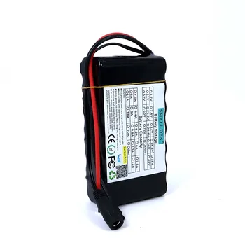 SMALLDEN 12v 6.8 Ah 6800mAh 18650 Batería de Litio Recargable de baterías de BMS para el Monitor de luces de emergencia +12.6 v 1A Cargador